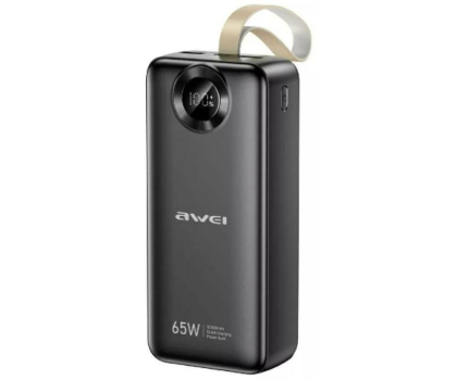 Powerbank AWEI PA-34 30000mAh 65W Fast charging czarny